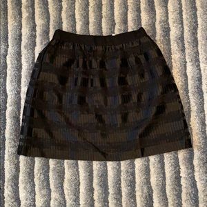 Ann Taylor black shimmery skirt